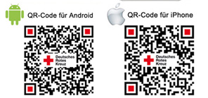 QR Codes für die Rot Kreuz App